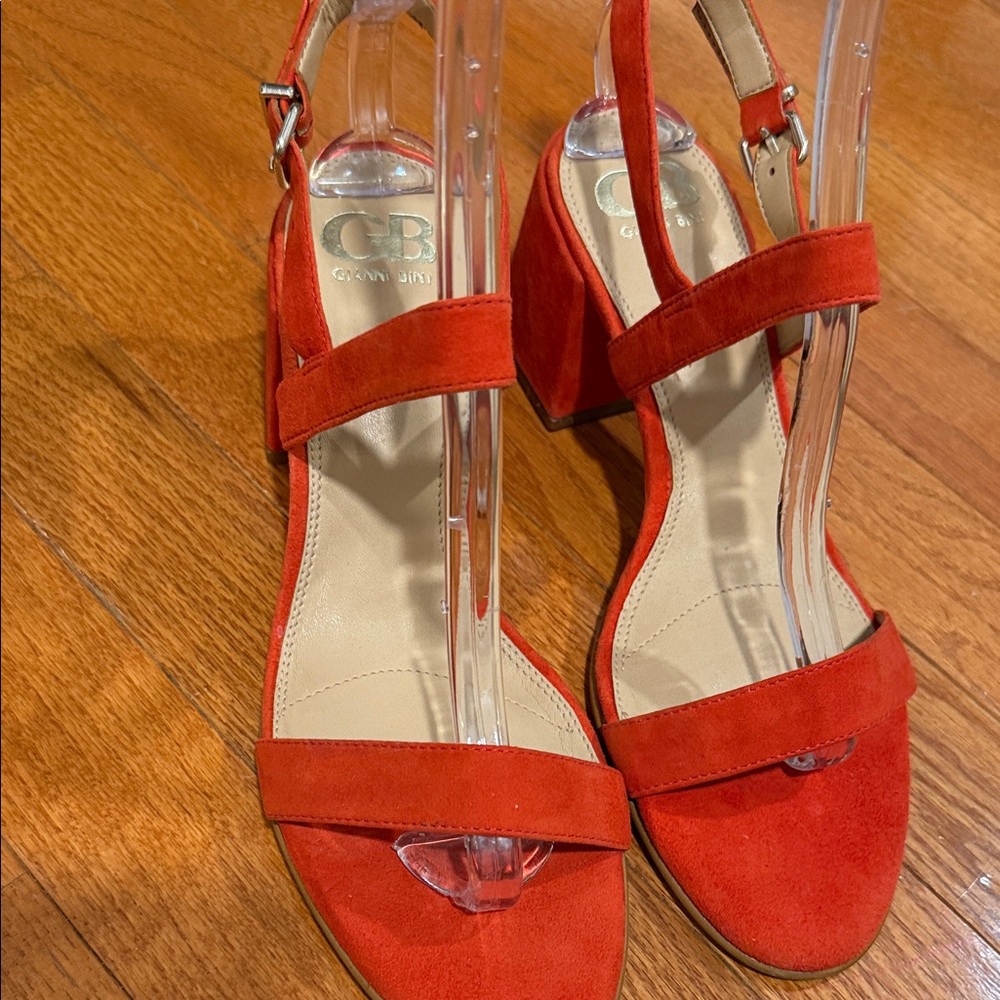 Gianni Bini orange Suede Sandals
